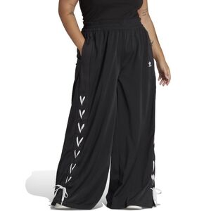 Adidas Women's Black Wide-Leg Track Pants